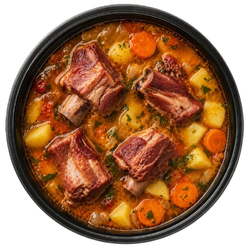 Ciorbă de oase afumate